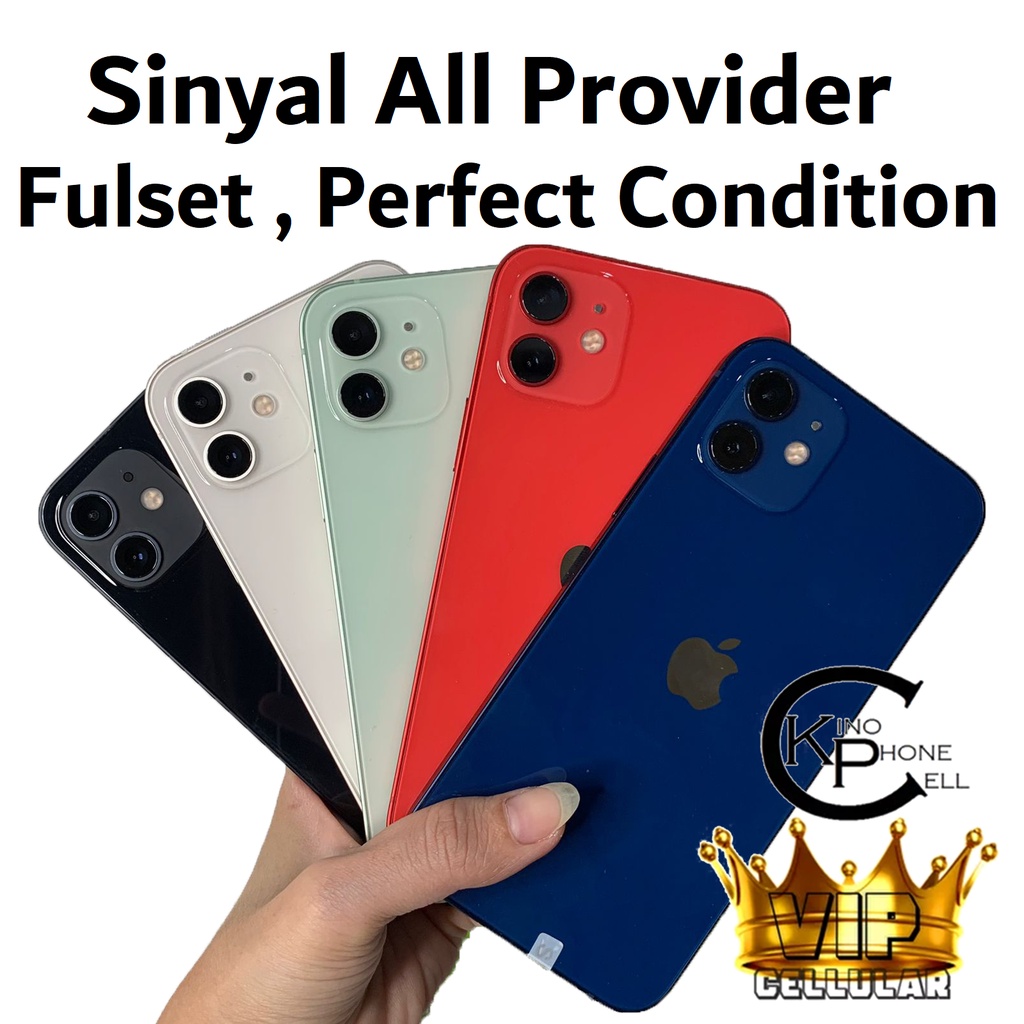 iPhone 12 64GB/128GB/256GB BEKAS SECOND ORIGINAL 100% | MULUS NORMAL FULSET Kondisi Perfect 64-128-256