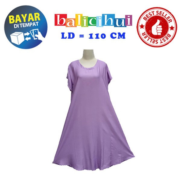 BALICIHUI DASTER PAYUNG BALI DRESS BALI POLOS JUMBO FIT TO XL