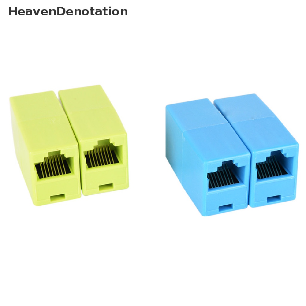[HeavenDenotation] 5PCS RJ45 Female To Female Network Ethernet LAN Connector Adapter Coupler Extender