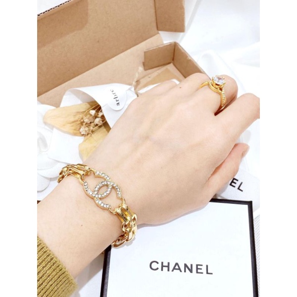 Gelang Silver925 Perak Mata kilau rantai gold Premium Quality Anti karat anti alergi G990