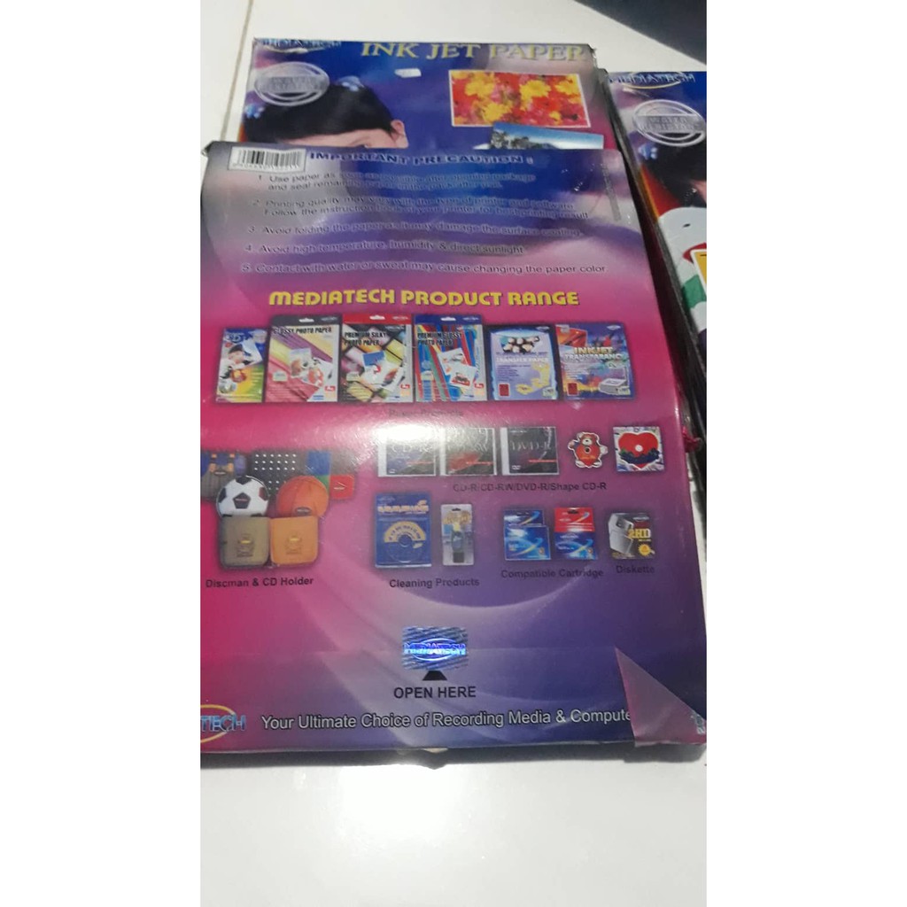 

Kertas Mediatech Inkjet Paper A4 210 x 297mm 128 GSM 100 Sheet