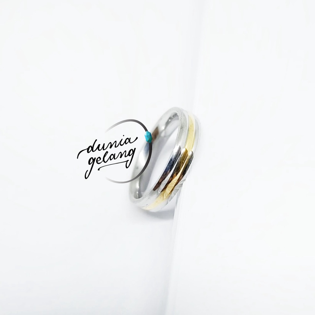 CINCIN TITANIUM SILVER EMAS CINCIN PRIA CINCIN TUNANGAN