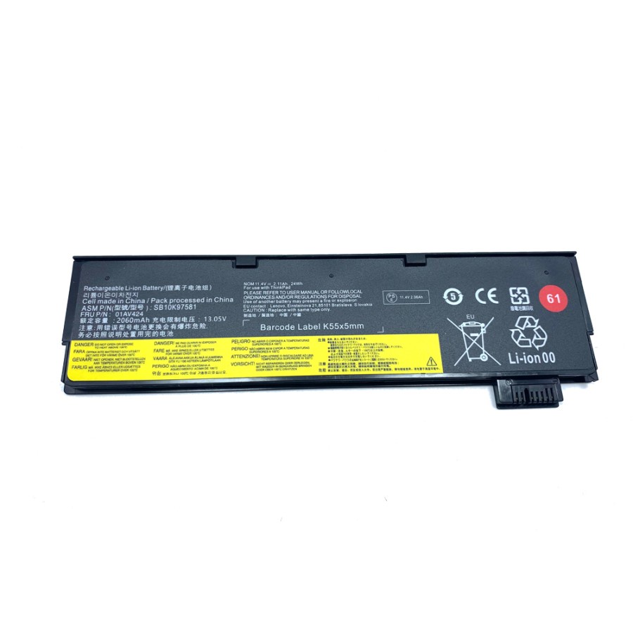 Baterai Original Laptop Lenovo ThinkPad T470 T480 T580 T570 P51S P52S 61+