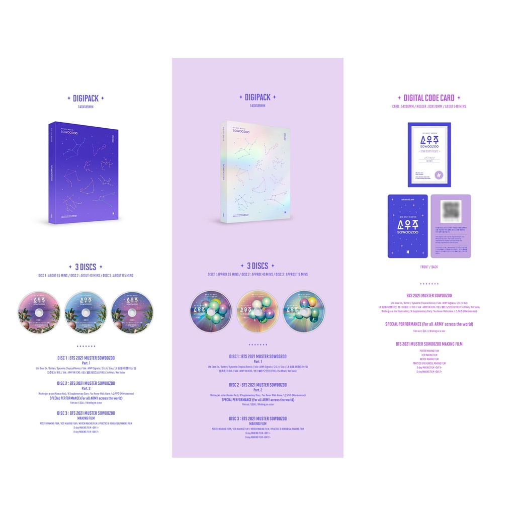 BTS - 2021 Muster Sowoozoo (DVD / Blu-ray / Digital Code)