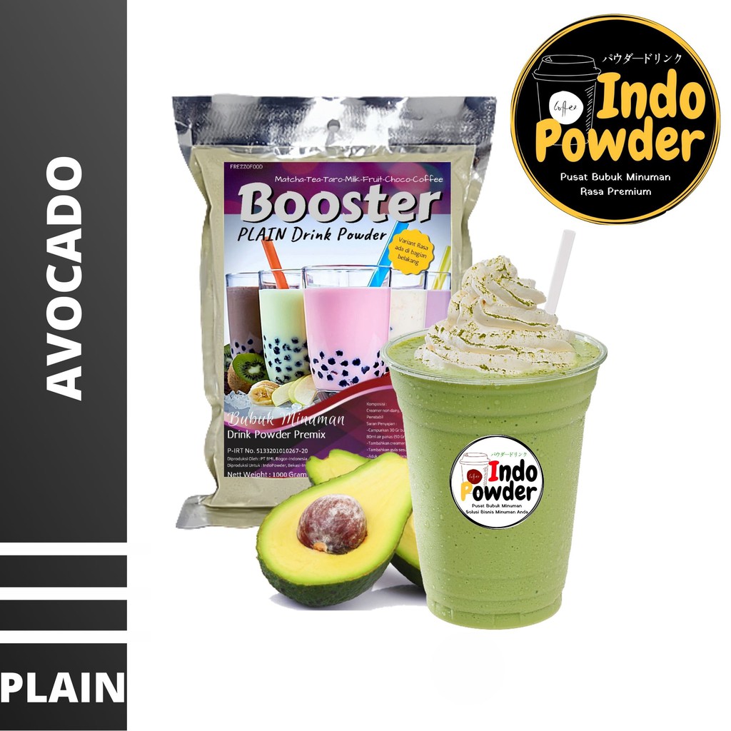 PLAIN Bubuk Minuman AVOCADO 1Kg - PLAIN Bubuk AVOCADO 1Kg - PLAIN  AVOCADO Bubuk 1Kg