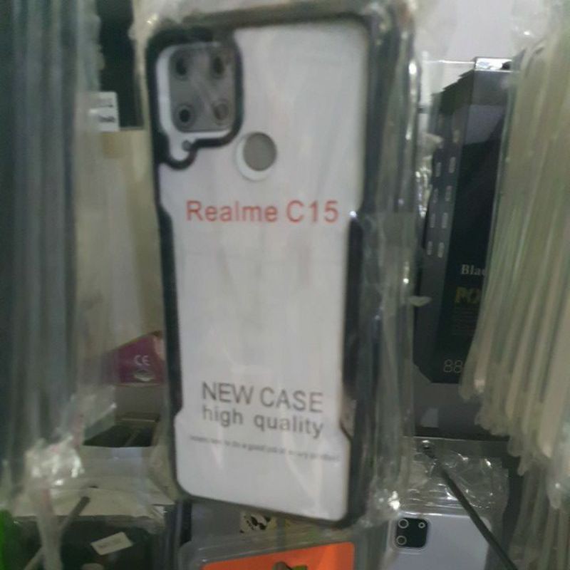 realme c15 casing cover silikon case kondom softcase fuze focus hitam oppo realme C15