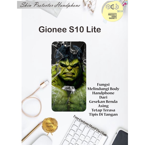 Dapat 2pcs Garskin Hp Gionee S10 Lite Motif jok - free Custom Motif