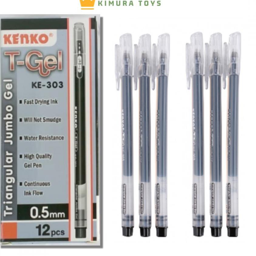 

Produk Baru Bolpoin Kenko T-Gel KE-303 Hitam