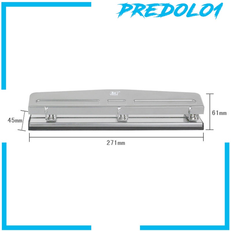 [PREDOLO1] Office Depot 3-Hole Paper Punch, 12 Sheet Capacity, Silver 3 Hole