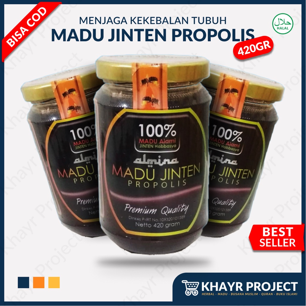 

Madu Jinten Propolis Al Mina Asli Madu Habbatussauda plus Propolis Jinten Hitam