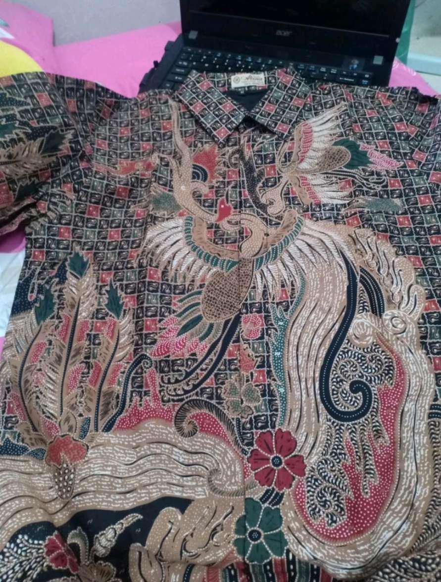 Kemeja Batik Solo Jawa Slim Fit Premium Baju Batik Furing Pria Lengan Panjang Slimfit Modern Pcw016
