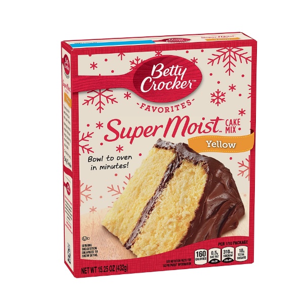 

Betty Crocker Super Moist Cake Mix Yellow 432gr / Import