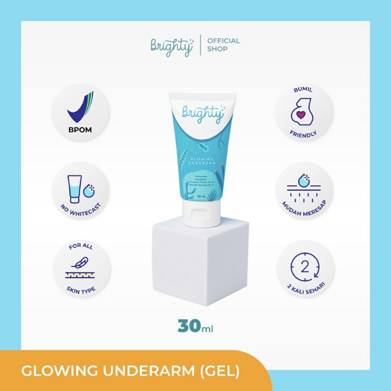 Brighty Gel Glowing Underarm Pemutih Ketiak dan Lipatan