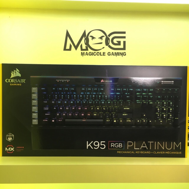 Corsair K95 RGB Platinum Cherry MX Brown Mechanical Keyboard