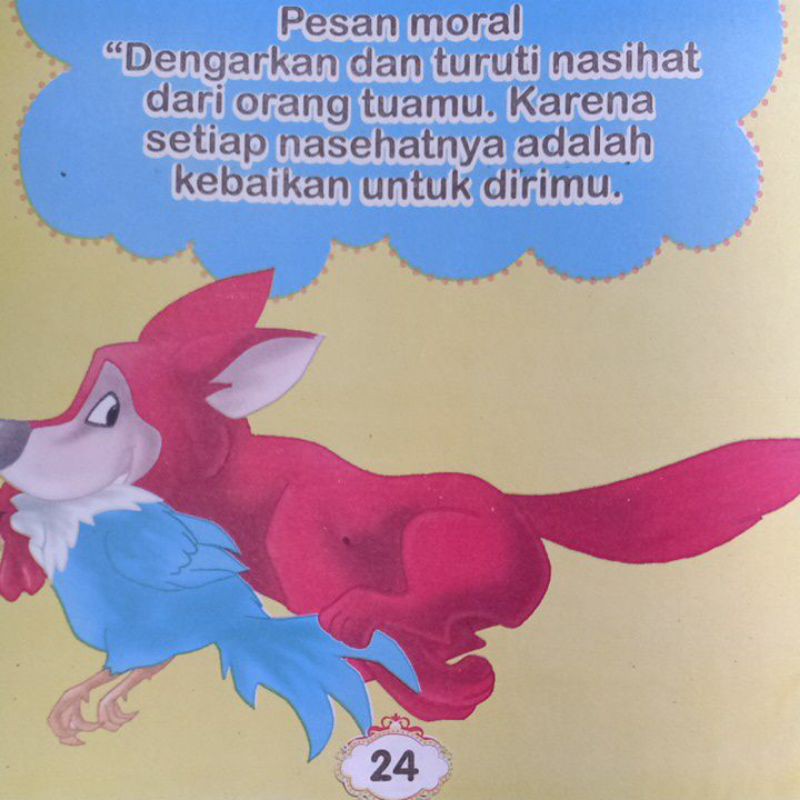 Buku Dongeng Fabel Serigala Kecil /BILINGUAL