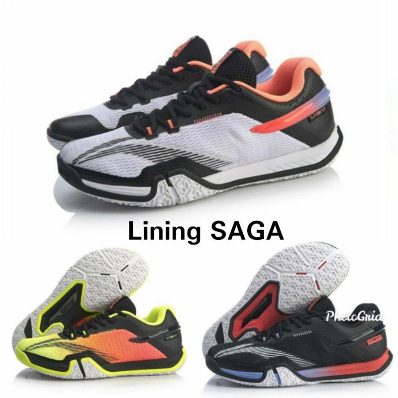 Promo New Sepatu Badminton Lining SAGA 2020 LITE Original