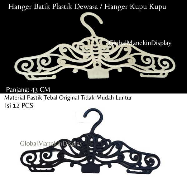 Hanger Plastik Butik | Hanger Batik | Hanger Plastik Putih