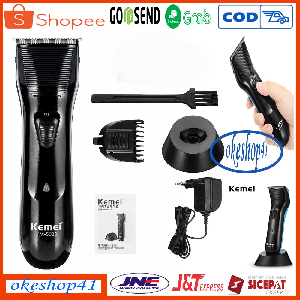 Hair Clipper Kemei KM-5025 Trimmer Alat Cukur Rambut Bayi Pencukur Kumis Jenggot Cordless