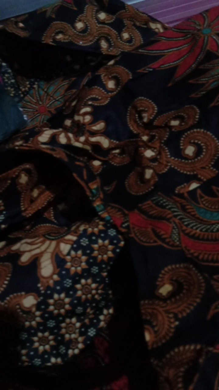 Batik Couple Gamis Katun Davina Sogan 2479