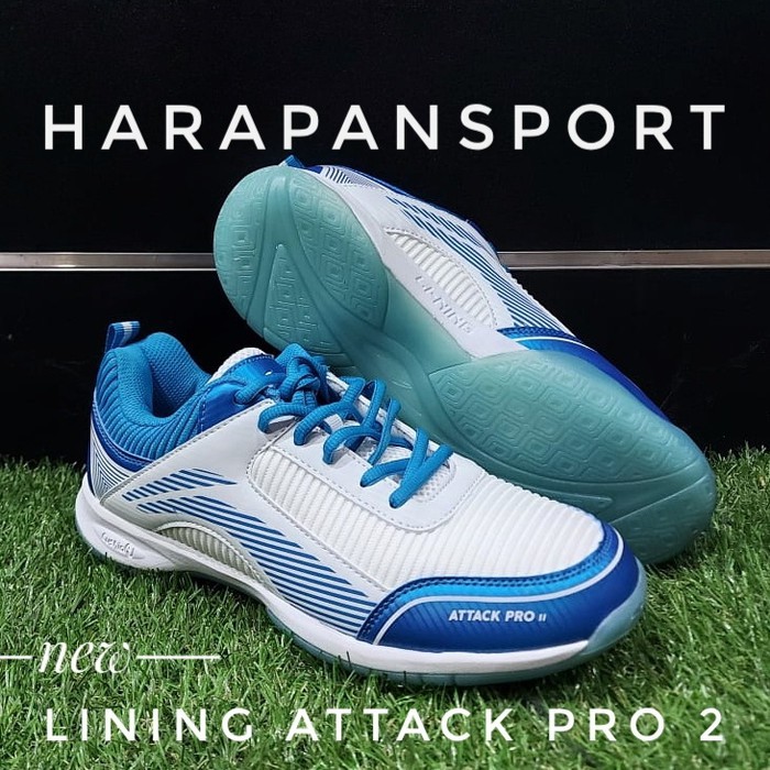 NEW SEPATU BADMINTON LINING ATTACK PRO 2 ORIGINAL