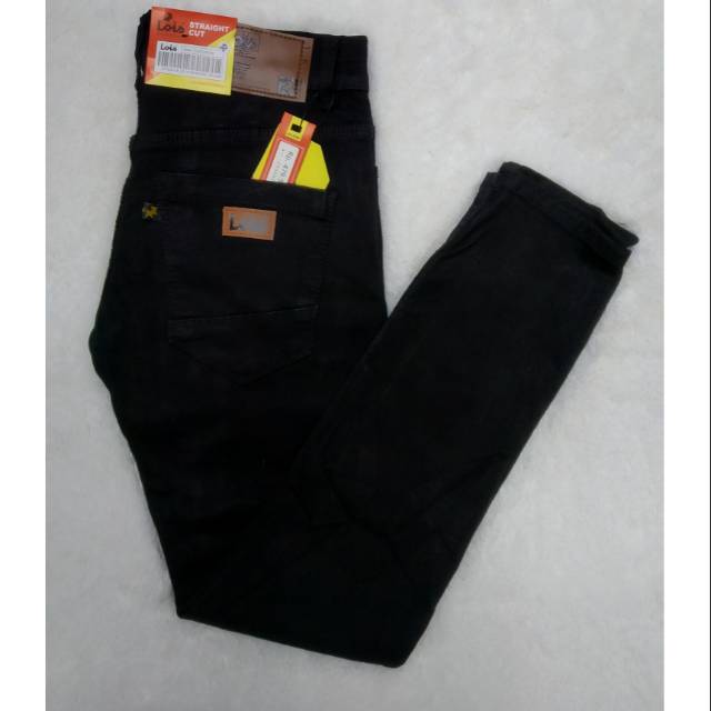 LOIS  celana pensil hitam cowok