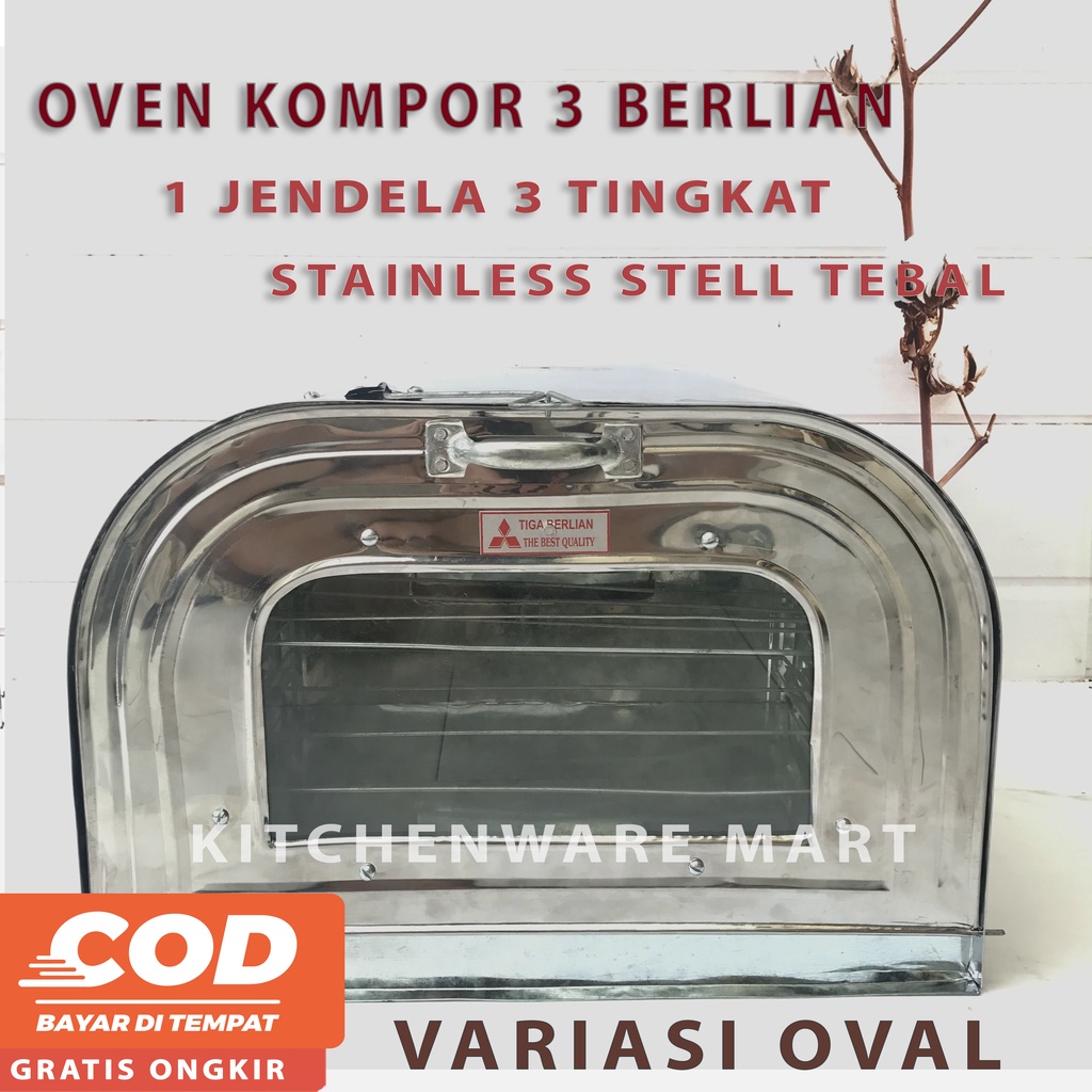 Oven Stainless Tiga Berlian Asli Original Oven Kompor - Oven Kue Bolu Kue Kering