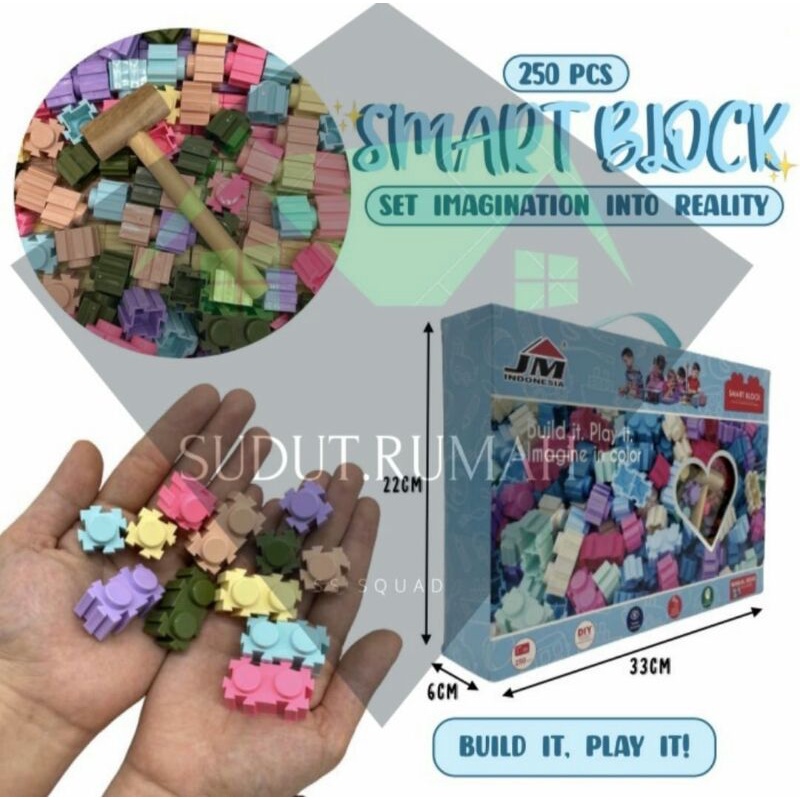 Mainan Edukatif Anak Smart Block 250pcs BOX JM92010-CB250