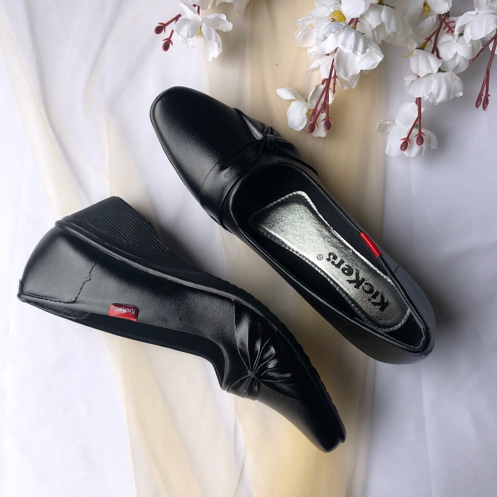 PANTOFEL D20 1 cewek sepatu formal wanita perempuan TERMURAH TERLARIS SEPATU PANTOFEL WANITA PANTOFEL CEWEK SEPATU PASKIB WARNA HITAM Sepatu Pantofel Wanita Hak 4cm Size 36-40 termurah terlaris