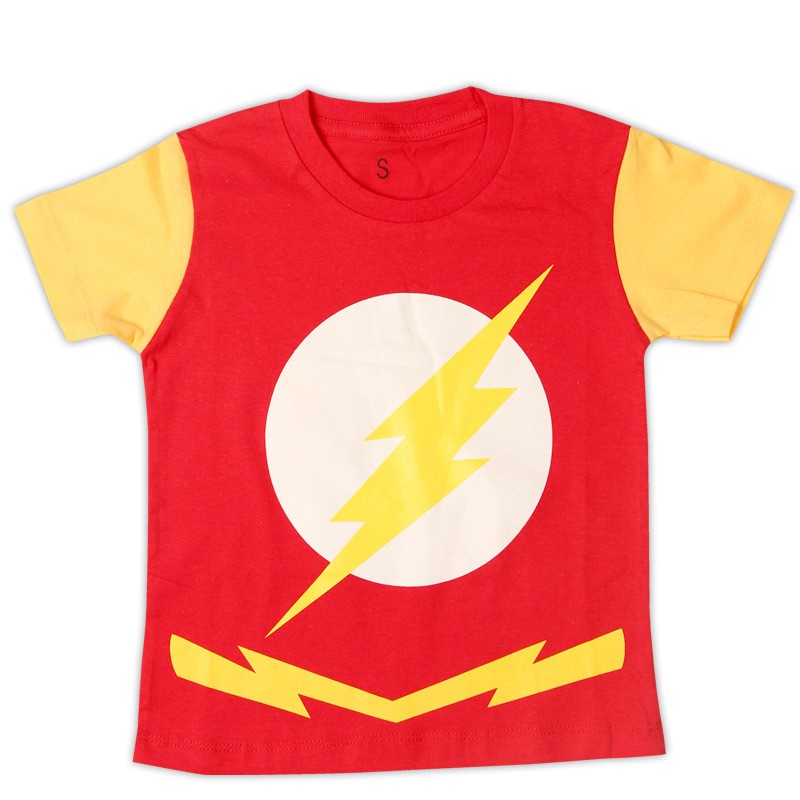 MURAH!!! BUBBLECHATS THE FLASH RED | Pakaian Anak | Kaos Anak Laki - Laki