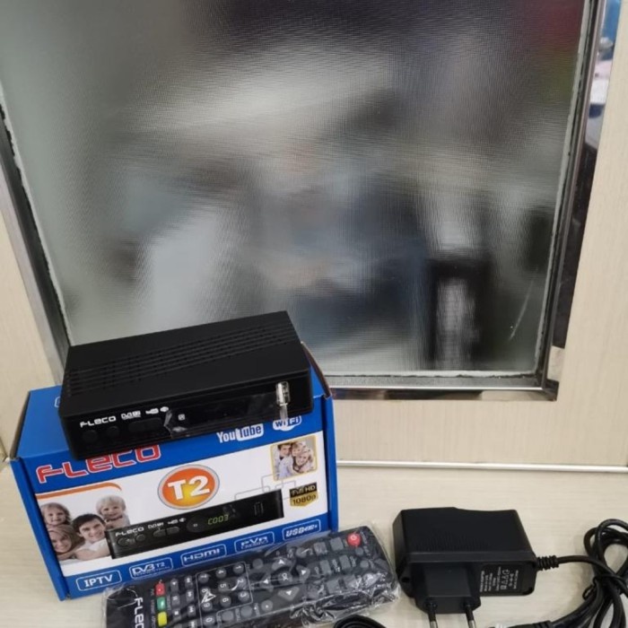 Set Top Box Fleco T2 | TV Box Receiver Satelite | TV Receiver Box T2 | Receiver Parabola TV