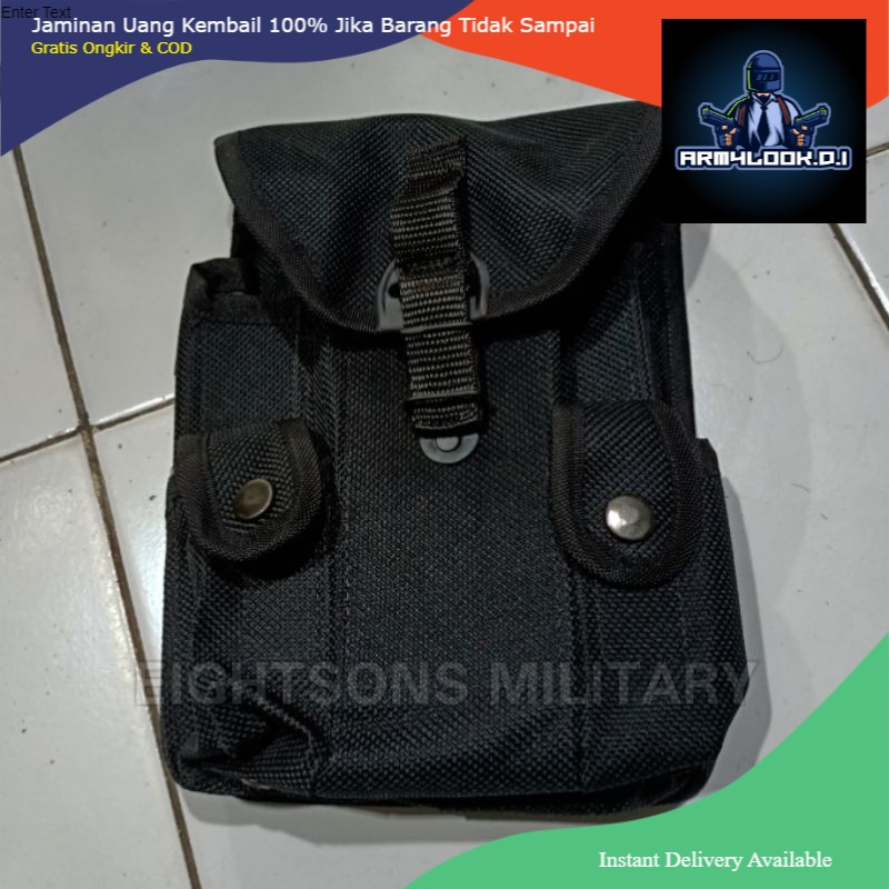 PROMO Box tempat Magazine Tentara TNI Box Magazen Hitam Tas Magazen MURAH