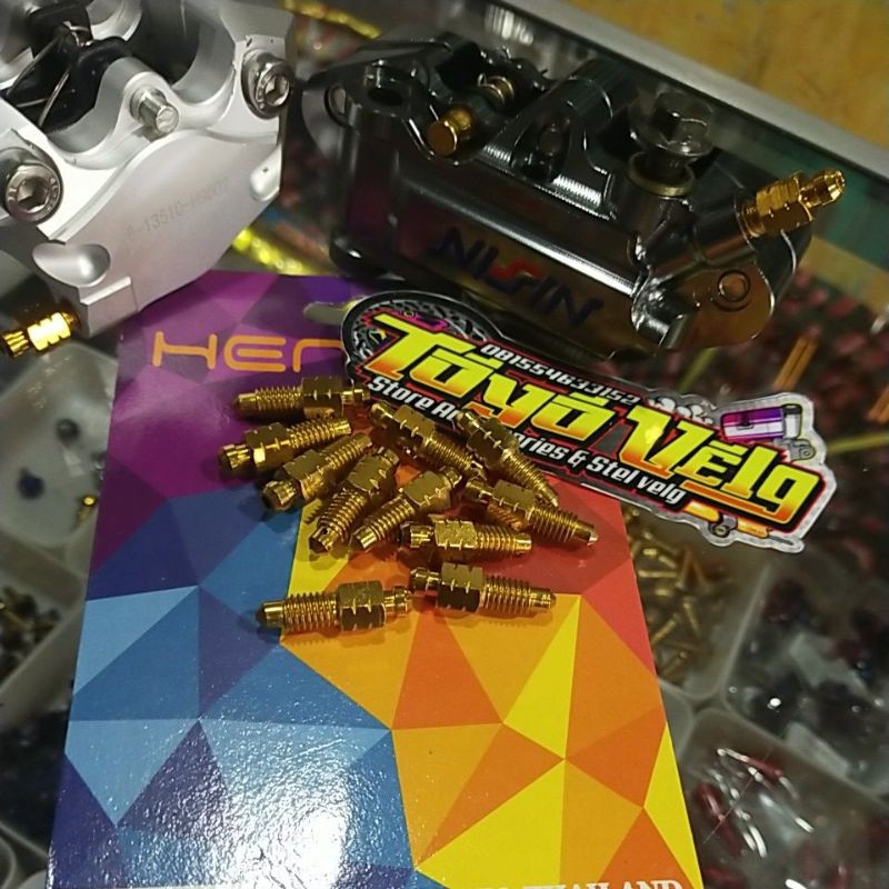 baut angin kaliper nepel angin kaliper baut pembuangan angin kaliper