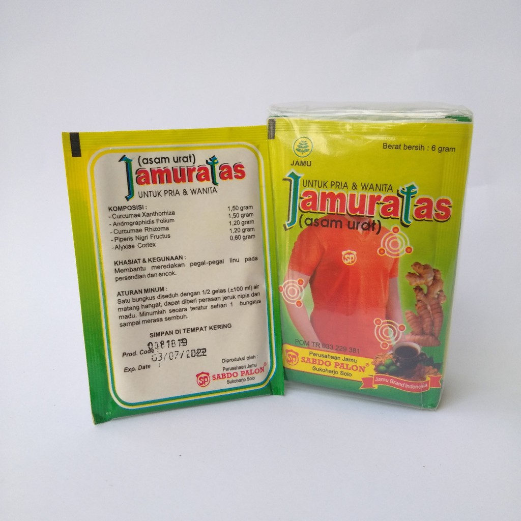 Jamu Super Serbuk Jamuratas Asam Urat Sabdo Palon Isi 10 Sachet