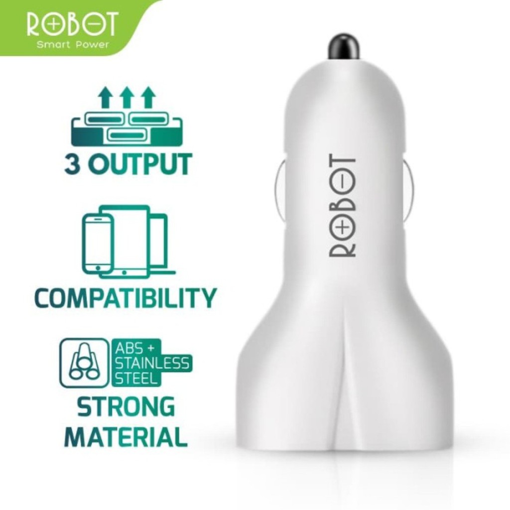 SAVER ROBOT RT-CC3S 3 USB 4.8A CHARGER MOBIL