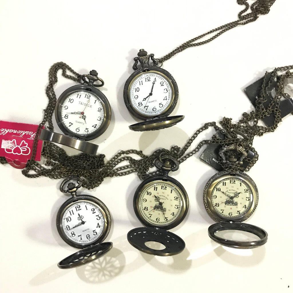 Kalung vintage kalung jam kuno kalung rantai jam klasik jam kantong