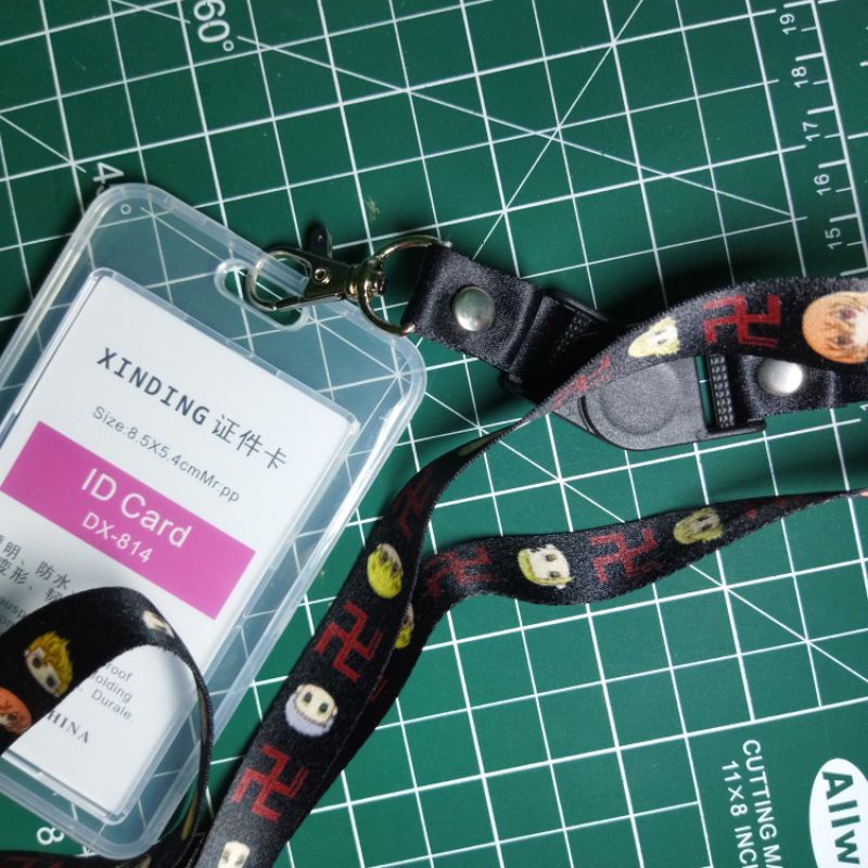 

gantungan kartu tali lanyard anime jujutsu | haikyuu | Attack on titan AOT | tokyo revengers