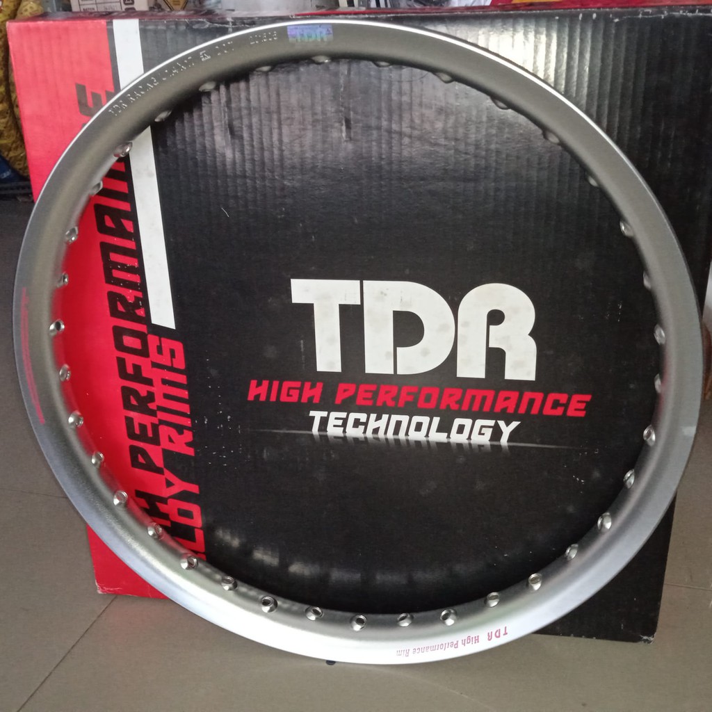 Velg TDR 140-17 Silver U shape setengah Lingkaran Velg Peleg Comet 140-17 U setengah lingkar Silver 