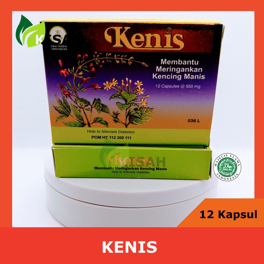 BOROBUDUR Kenis 12 Kapsul - Obat Herbal Kencing Manis / Penyakit Gula (Diabetes)