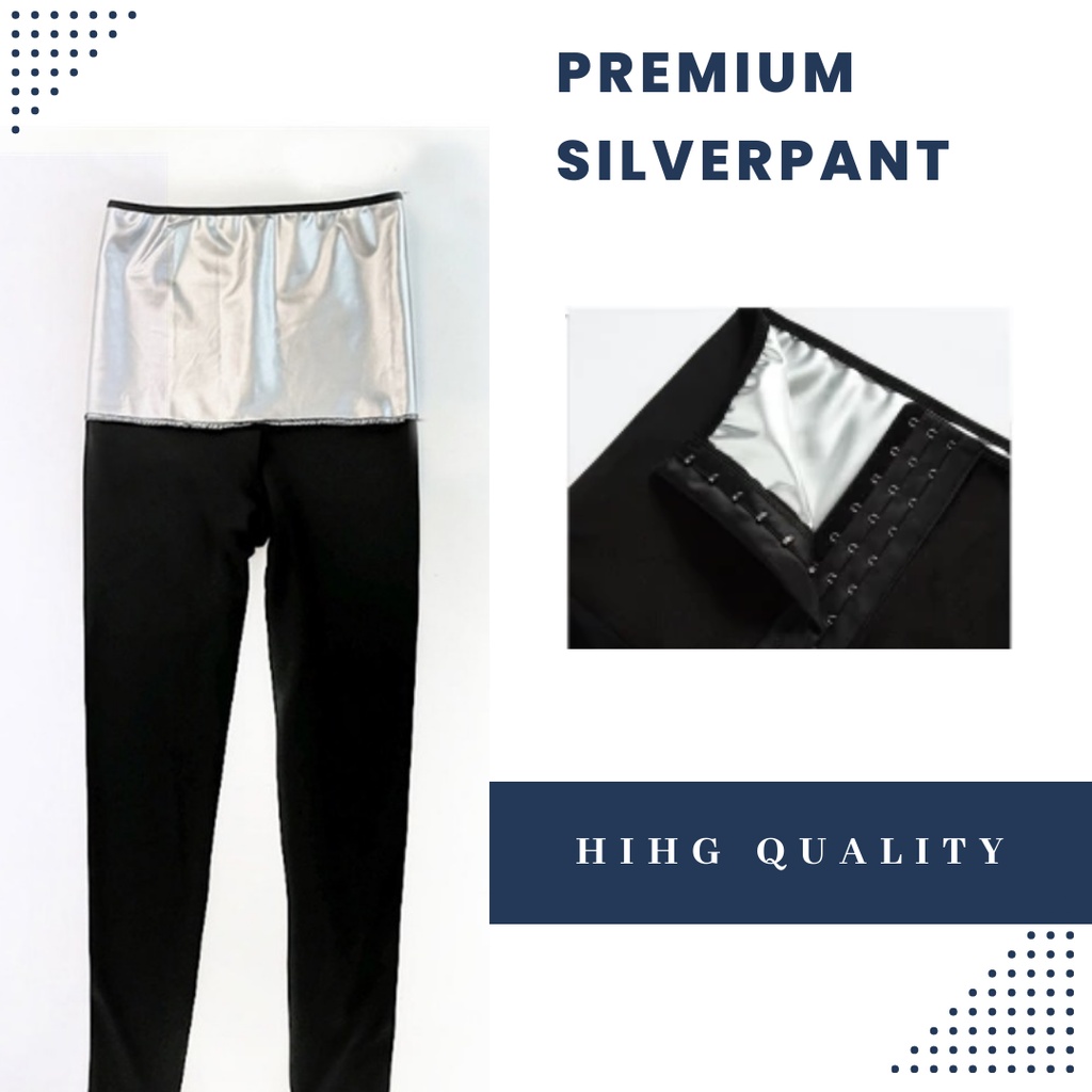 SLIMMING PANT PELANGSING PEMBAKAR LEMAK SAUNA SILVER PREMIUM