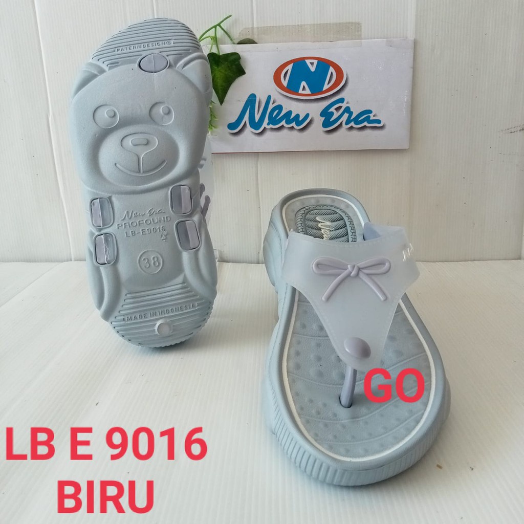 gos NEW ERA LB E 9016 &amp; LB E 90091 Sandal Japit Wanita Sandal Wedgest  Sandal Empuk Tidak Licin Berkualitas