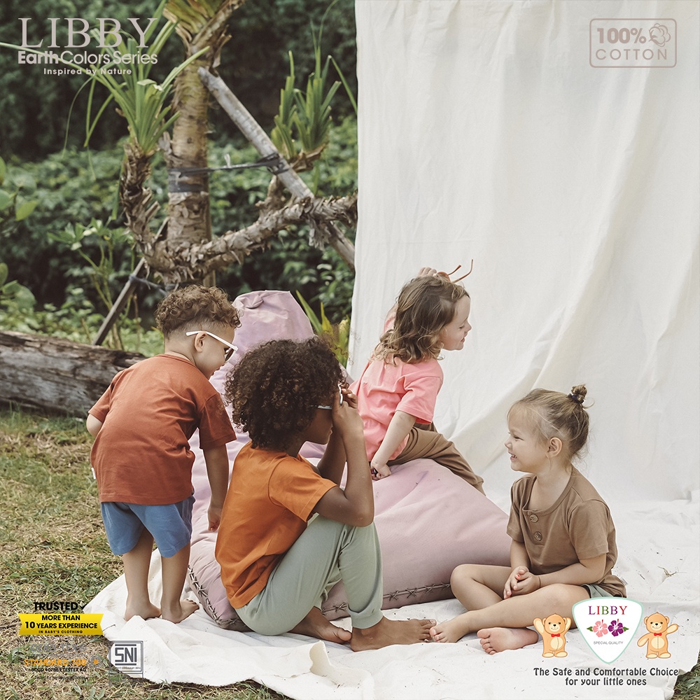 LIBBY FAVE SET Stelan Oblong Panjang 9 Bulan - 4 Tahun (1stel/pack) (Tersedia varian warna dan ukuran)