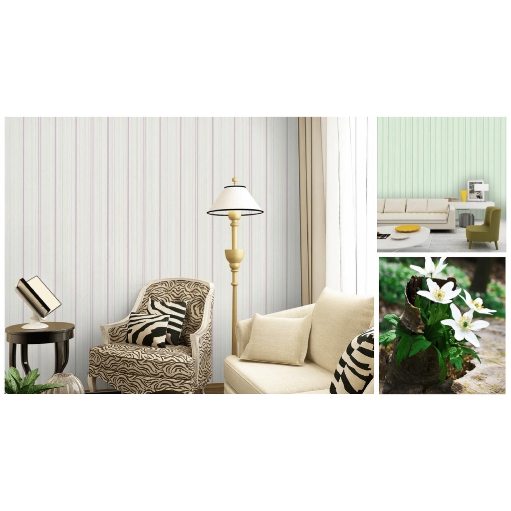 Wallpaper dinding Polos NEW RAINBOW R67-1