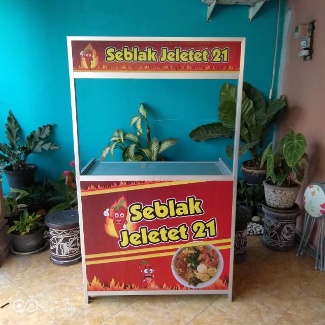 Booth Portable Gerobak simpel
