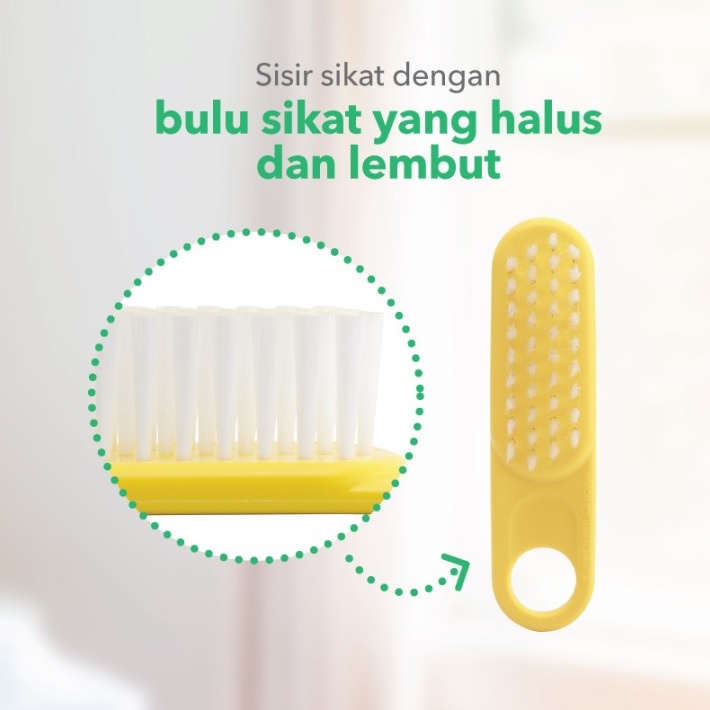 Pigeon Comb and Hair Brush Set IMPORT isi 2 Sisir Bayi WHS