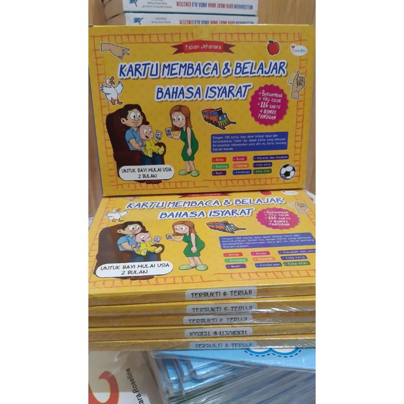 Promo Kartu Membaca dan Belajar Bahasa Tanda Isyarat untuk Bayi