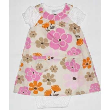 Carter's Dress + Jumper Set - Bunga Cream