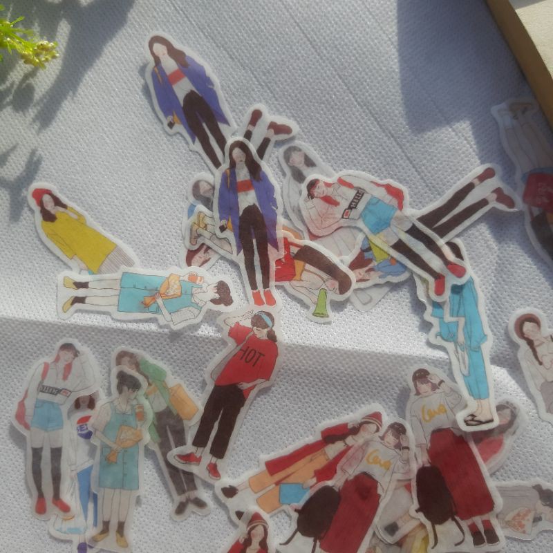 

Sticker Deco Korean Girls Style