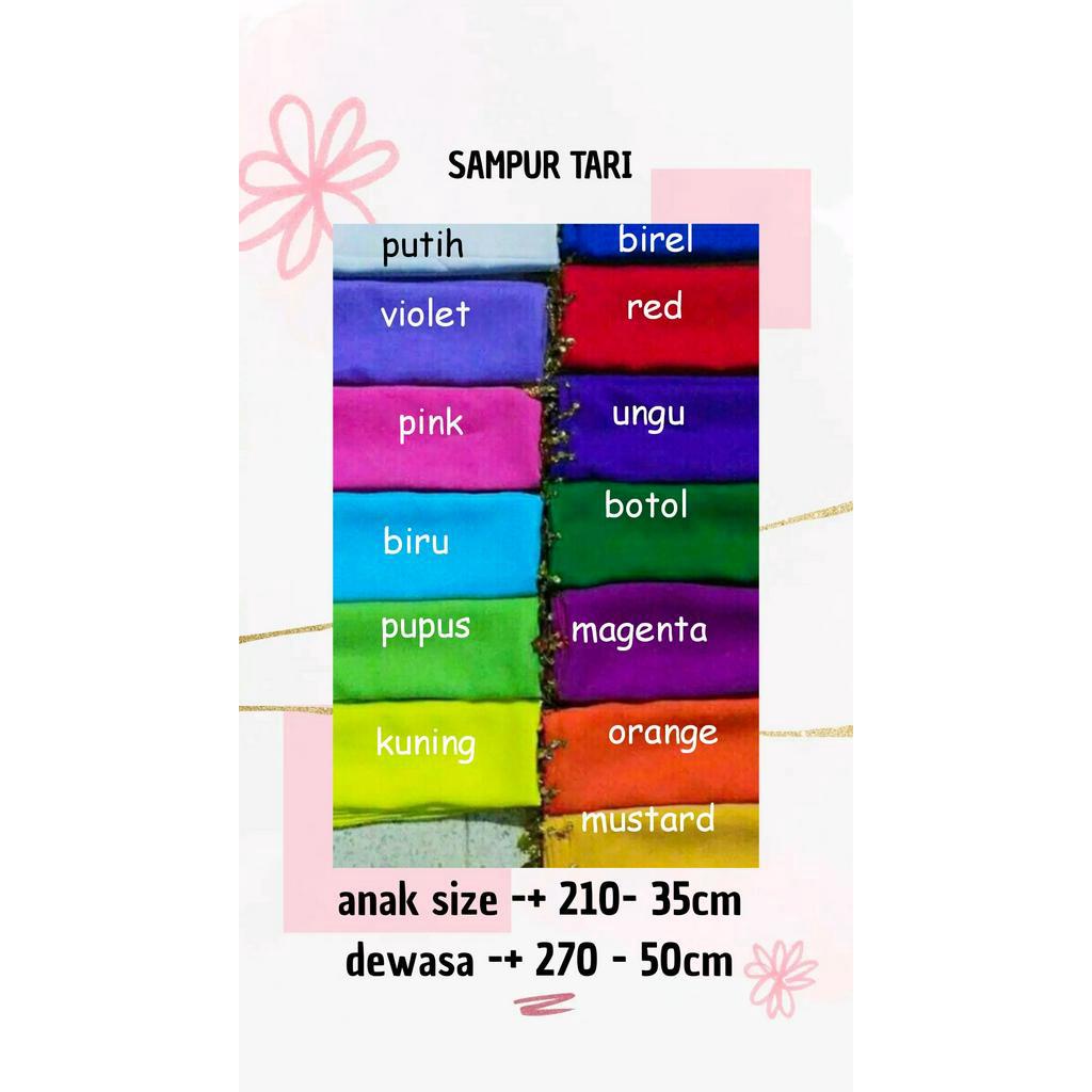 SAMPUR TARI / SELENDANG TARI REMAJA DAN DEWASA-3