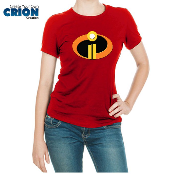 Kaos The Incredibles Ladies - Incredibles 2 Logo - By Crion