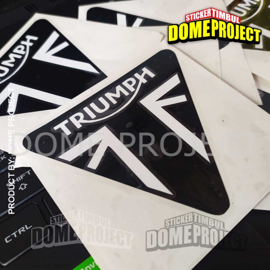 STIKER MOTOR CUTTING TRIUMPH CUTTING STIKER MOTOR STIKER TANGKI MOTOR STIKER SATUAN